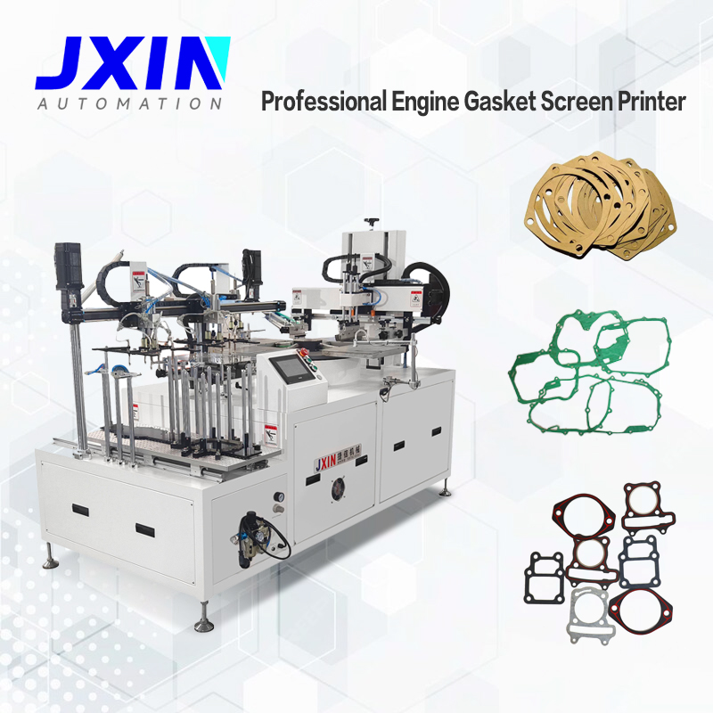 Automatic Screen Printing Machine for Motocycle Gakets-MODEL JX-T4-1 Automatic Screen Printing Machine for Motocycle Gakets-MODEL JX-T4-1