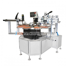 Two-color Rotary Flat Bed Screen Printing Machine